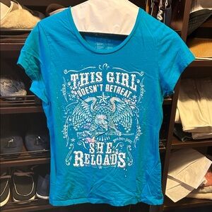 Bass Pro Shops Turquoise Graphic Tee
